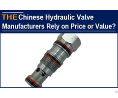 Chinese Hydraulic Valve Manufacturers Rely On Price Or Value