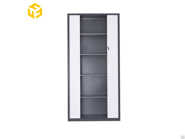 Steel Cabinets Manufacturer Furnitopper Tambour Sliding Shutter Door Metal Filing Cabinet