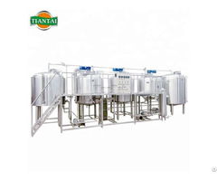 Tiantai 1000l Stainless Steel Steam Four Vessel Semiauto Brewhouse For Sale