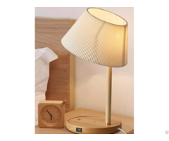 Smart Usb Mobile Phone Wireless Charging Bedside Lamp