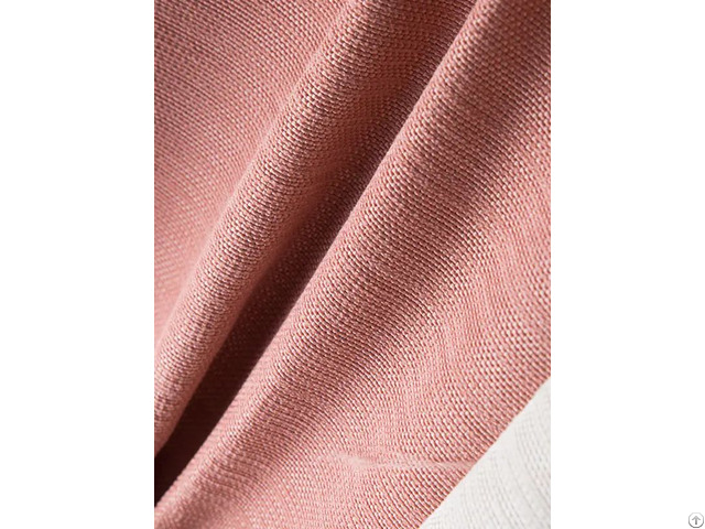 Cotton And Linen Grainy Polyester Japanese Simple Curtain Fabric