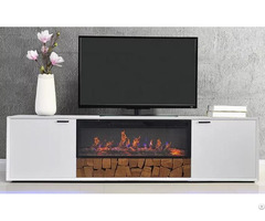 Tv Bench Electric Fireplace With Led Light