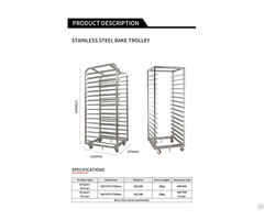 Customized 32 Trays Stainless Steel Pan Baskery Trolley Racks