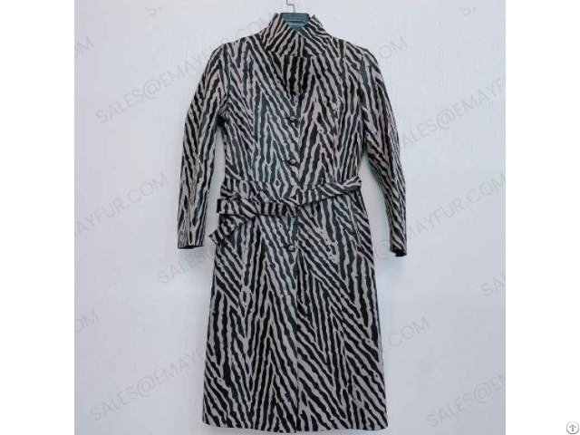 Long Leather Coat Oem