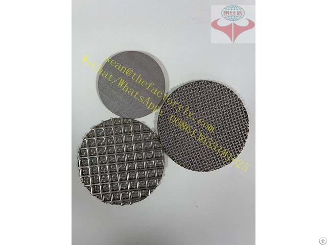 Stainless Steel Sintered Wire Mesh 100 Microns Filter Disc