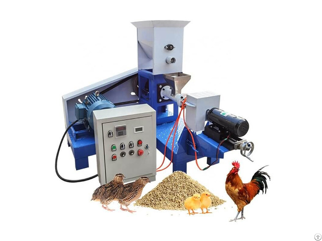 Poultry Chicken Animal Feed Pellet Extruder Making Machine For Sale