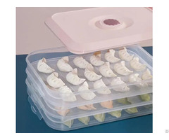 Dumpling Box With Lid Multi Layer High Transparent Large Capacity Plastic