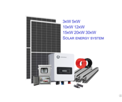 Zonergy 3kw 5kw Inverter Panels Brackets Mc4 Solar Energy System On Grid Complete Kit For Home