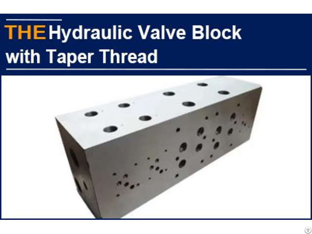 Hydraulic Valve Block With Taper Thread