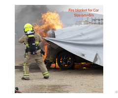 6m 8m Fiberglass Fire Resistant Insulation Fireproof Blanket For Vehicles Electric Ev Car