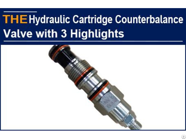 Hydraulic Cartridge Counterbalance Valve With 3 Highlights