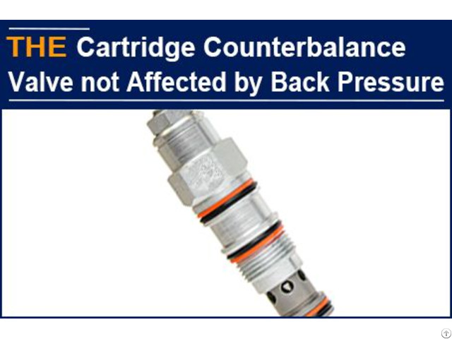 Hydraulic Counterbalance Cartridge Valve Not Affected By Back Pressure
