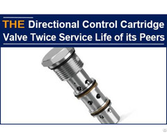 Hydraulic Directional Control Cartridge Valve Twice Service Life Of Its Peers