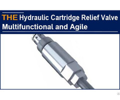 Hydraulic Cartridge Relief Valve Multifunctional And Agile