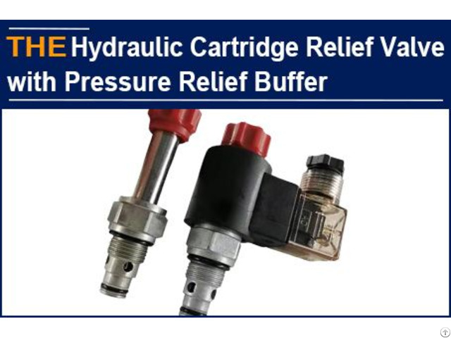 Hydraulic Cartridge Valve With Pressure Relief Buffer