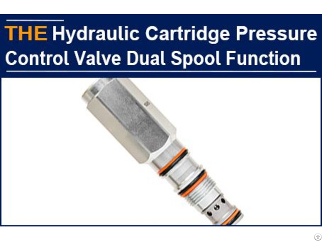 Hydraulic Cartridge Pressure Control Valve Dual Spool Function