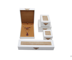 Pu Triangular Patch Jewelry Box