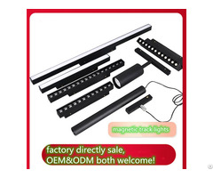 Led Dimmable Magnetic Track Light System Linear Spot Flood Grille Luminous Lamp