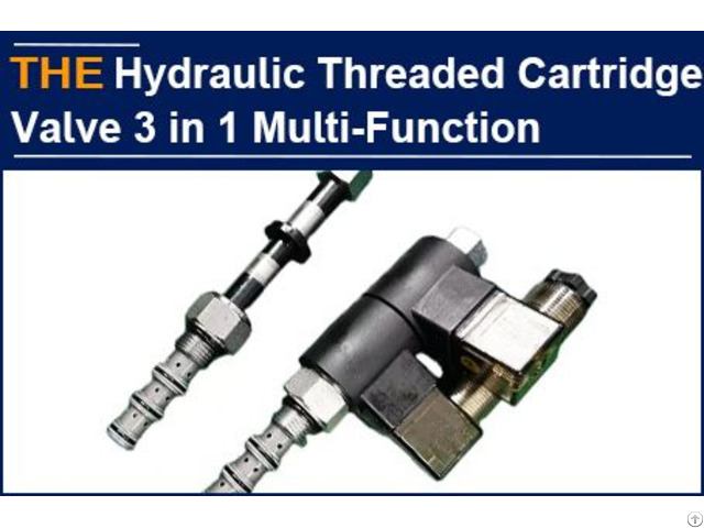 Hydraulic Threaded Cartridge Valve 3 In 1 Multi Function