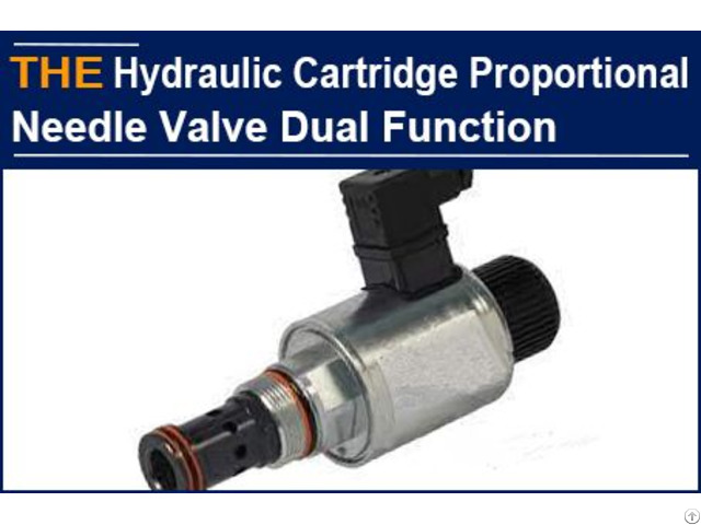 Hydraulic Cartridge Proportional Needle Valve Dual Function