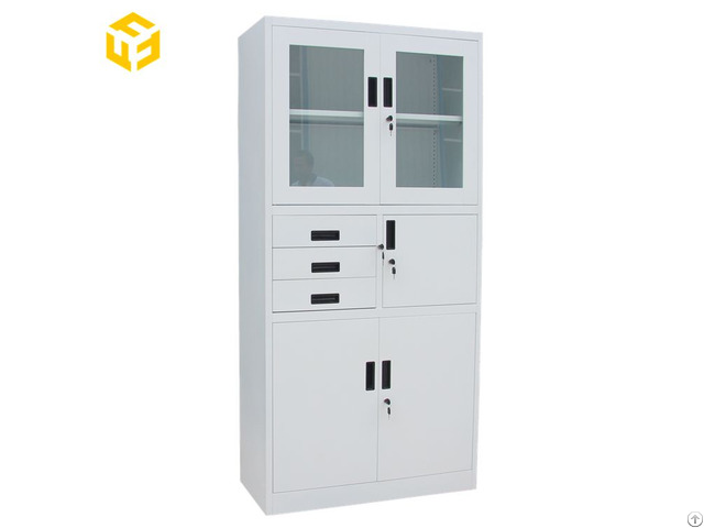 Factory Direct Steel File Cupboard Metal Office Storage Locker With Safe Cabinet Inside