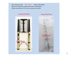 Stainless Steel Single Ladder With Anti Slip Cushion