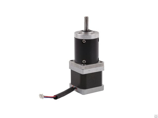 High Efficiency Low Noise Nema14 35mm Hybrid Geared Stepper Motor With Planetary Gearbox