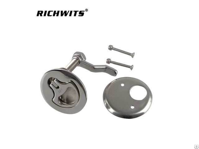 Marine Grade Stainless Steel Floor Buckle Hatch Flush Turning Lift Handle Boat Cam Latch