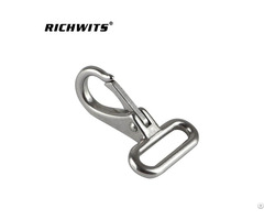 Webbing Tie Down Carabiner Rigging Hardware Safety Harness Stainless Steel Fixed Eye Snap Hook