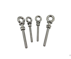 Stainless Steel 304 316 Fastener Long Eye Bolt With Washer And Nut
