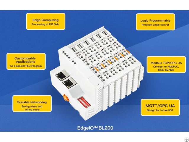 Profinet Ethernet Remote Edge Modbus Tcp Distributed I O Module Bl200pn