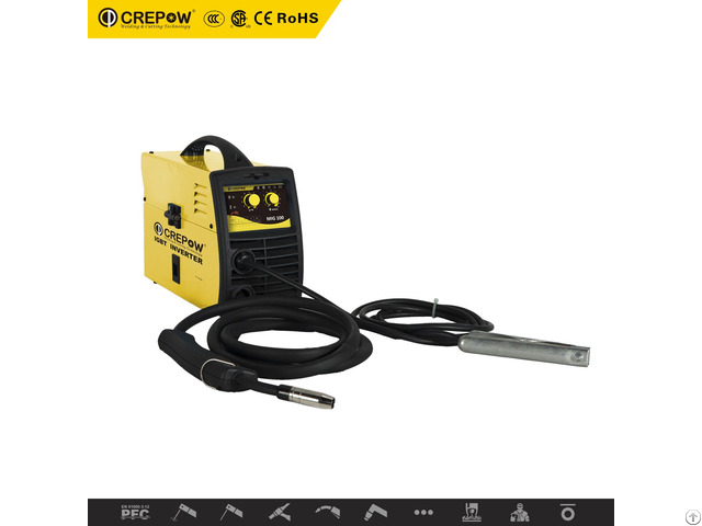 Crepow Mig100 Portable Gasless Mig Welder With D100 Wire Spool Size