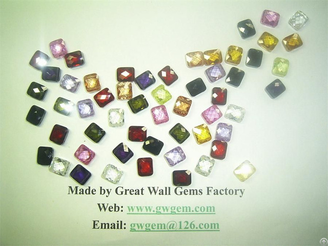 10x12mm Cubic Zirconia Cz Rectangle Faceted Cut