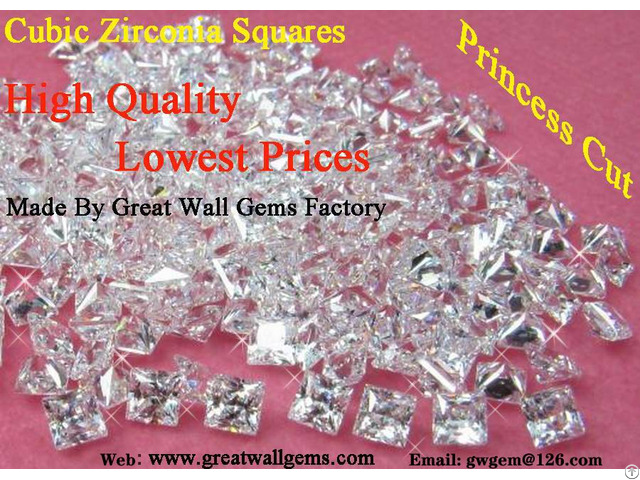 Cubic Zirconia Cz Squares