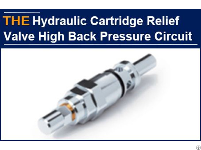 Hydraulic Cartridge Relief Valve High Back Pressure Circuit