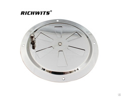 Richwits Marine Stainless Steel Round Louvered Style Air Vent Cover With Knob Opening 5 Inch