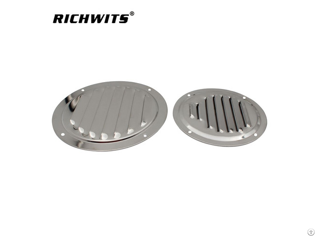 Polish Round Louvered Air Vent Cover For Marine Boat Hardware