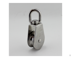 Stainless Lifting Single Sheave Swivel Block Cable Pulley