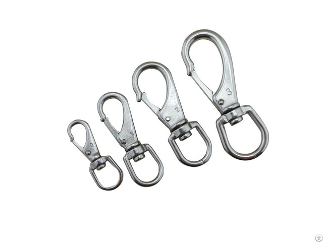 Stainless Steel Dog Pet Snap Hook Swivel Leach Clip