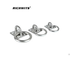 Marine Hardware Stainless Suare Eye Plate With Ring