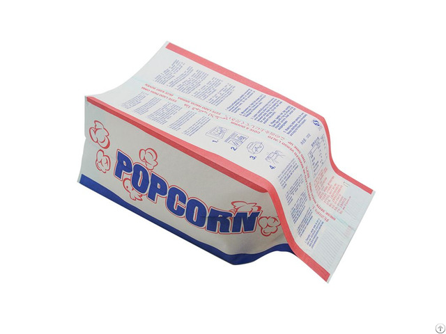 White Waterproof Greaseproof Microwave Paper Popcorn Bag