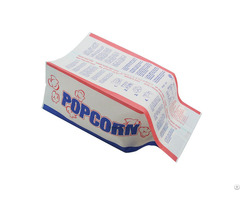White Waterproof Greaseproof Microwave Paper Popcorn Bag