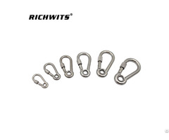Stainless Steel Wire Cable Hardware Snap Hook Clip With Eyelet