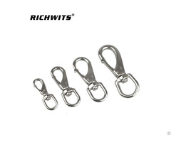 Rigging Hardware Snap Hook Clip Stainless Steel 304 Swivel Rotating Carabiners For Dog Leashes