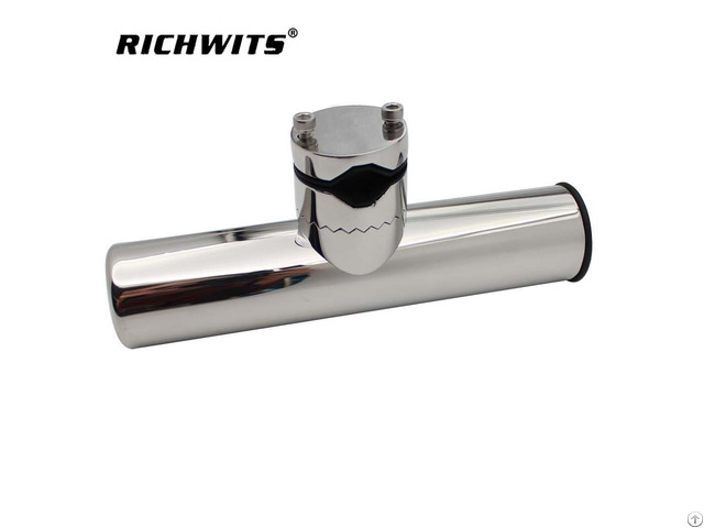 Mirror Polished Clam On Tube Fishing Rod Holders