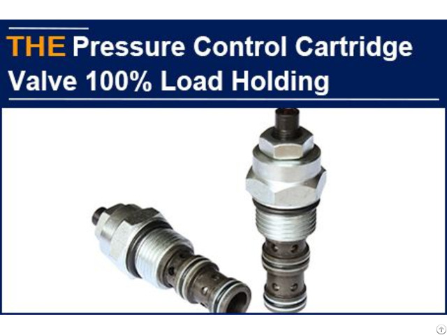 Pressure Cartridge Valve 100% Load Holding