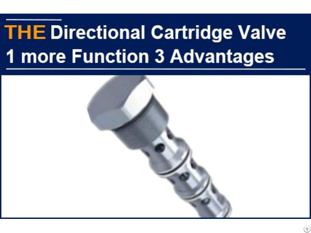 Hydraulic Directional Control Cartridge Valve 1 More Function 3 Advantages