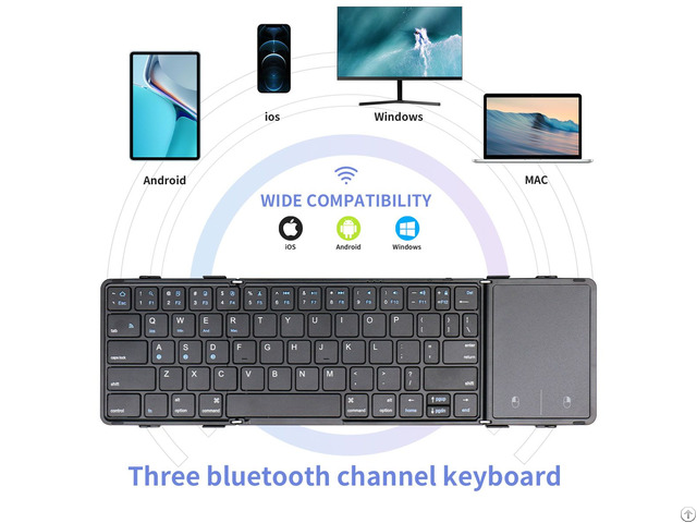 Three Channel Bluetooth Keyboard