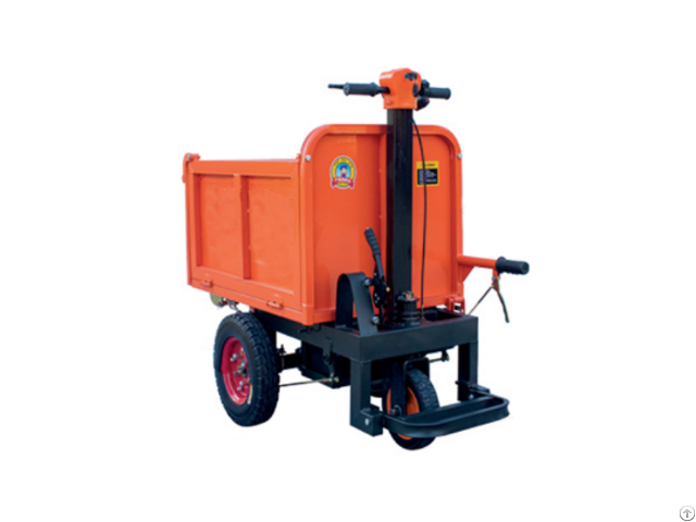 Stand Driving Electric Concrete Transport Tricycle With Three Doors