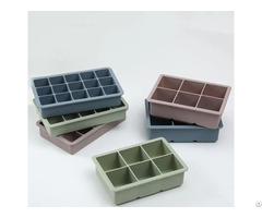 Food Grade Factory Price Customized 6 Cavities Ice Tray Cube Mold With Lid